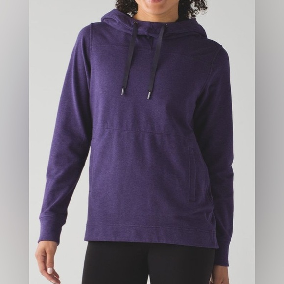 lululemon athletica Tops - Lululemon🦄Split Pullover Heathered Grape Black Size 6✨EUC Retail $118 Rare